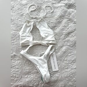 Whitefox one piece white bathing suit